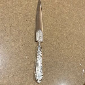 Silver Plated Letter Opener 9” Twos Company
